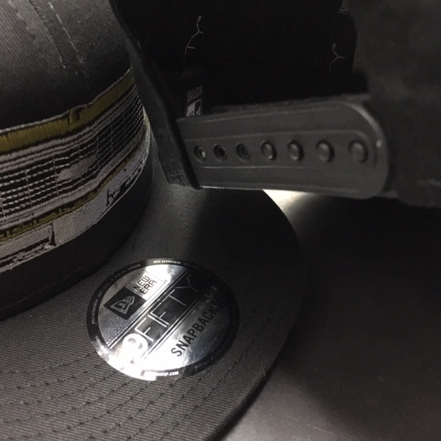 LIMITED ORANGE FRONT END NEW ERA 9FIFTY SNAPBACK BLACK HAT