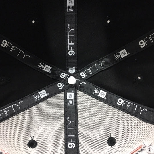 LIMITED ORANGE FRONT END NEW ERA 9FIFTY SNAPBACK BLACK HAT