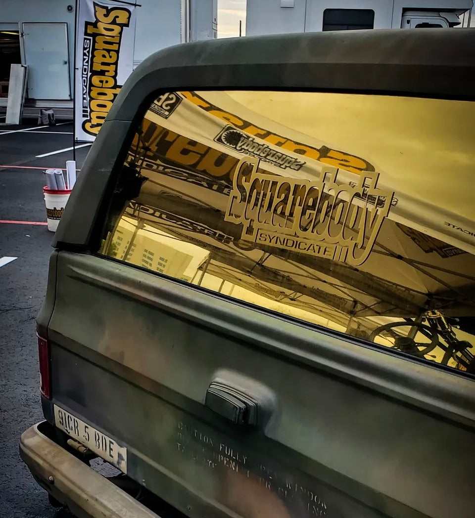 M2 Machines life-sized rear window decal.