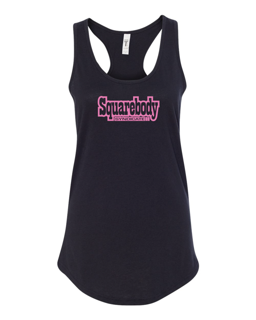 Women's Ideal Racerback Tank Black/Pink