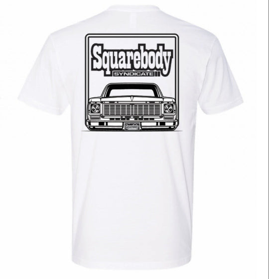 Squarebody Syndicate Truck T-shirt Streamline White