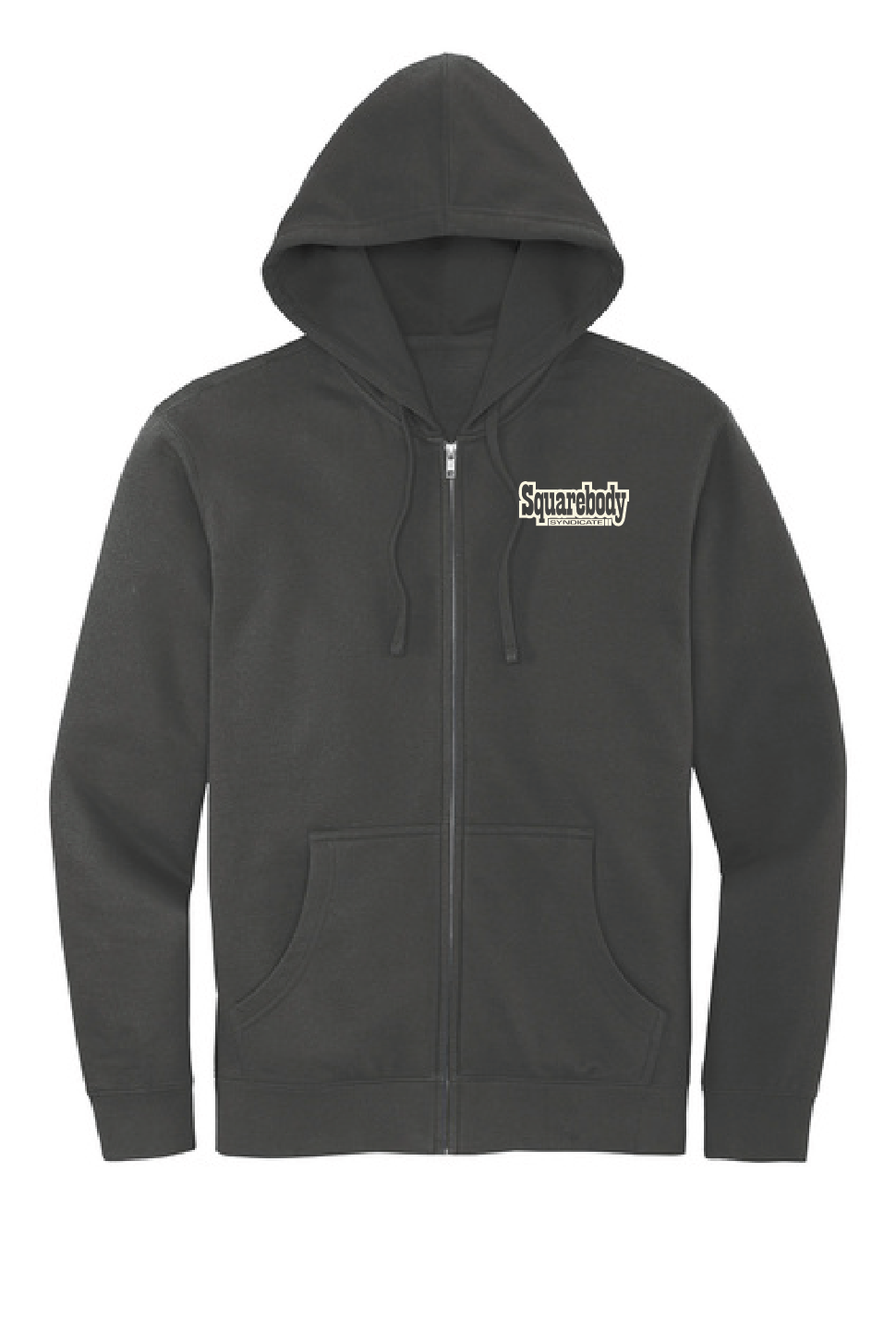 Zipped Burnout Hoodie