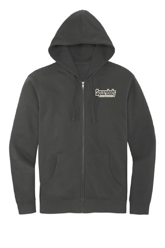 Zipped Burnout Hoodie