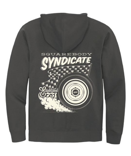 Zipped Burnout Hoodie